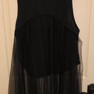 Free People black mesh shirt